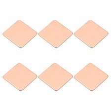 6Pcs, Heatsink Copper Pad Shim IC Chipset GPU Thermal Heatsink 20x20x0.8mm