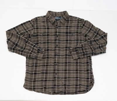 Vintage Polo Ralph Lauren Western Work Shirt Long Sleeve Heritage CPO Flannel M