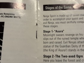Ninja Spirit (TurboGrafx-16, 1990) CIB Complete Manual Tested & Works Authentic
