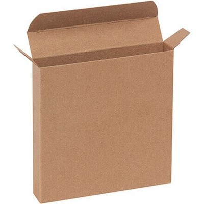Kraft Reverse Tuck 5 1/4 x 1 x 5 1/4'' Folding Cartons 250/Case