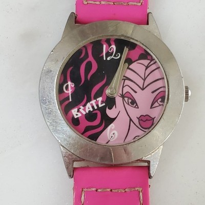 Bratz Wristwatch Pink Sasha Vintage 2005 31mm pink faux leather strap WORKS