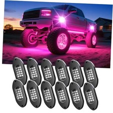 LED Rock Lights for Trucks,RGB Rocklights with App  Remote Control, 12 Pods