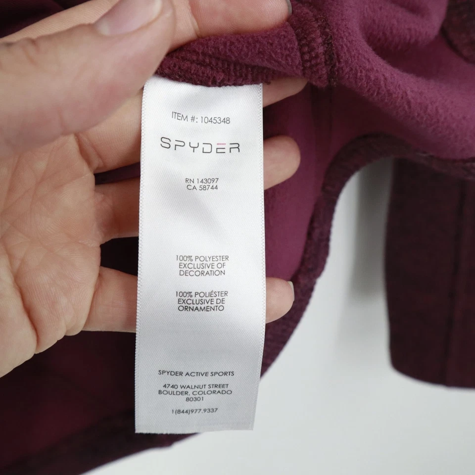 Spyder Endure Jacket Womens L Burgundy Athletic Activewear Sporty Outdoor Hiking - Image 4 of 4