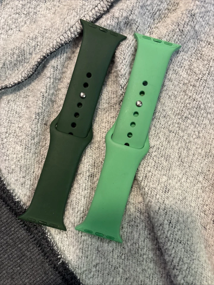 Juego de 5 correas para Apple Watch (s/m) para reloj 38/40/42 mm tamaño, silicona y metal Foto 2 de 4