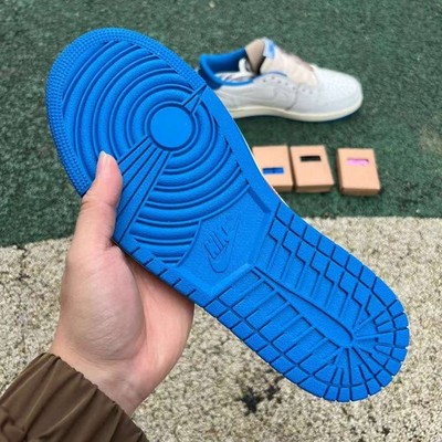 Size 11 - Jordan 1 Retro x Fragment Design x Travis Scott Low Blue