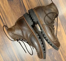 Red Wing 2947 Round Toe Roughneck 8.5D Olive Leather Boots