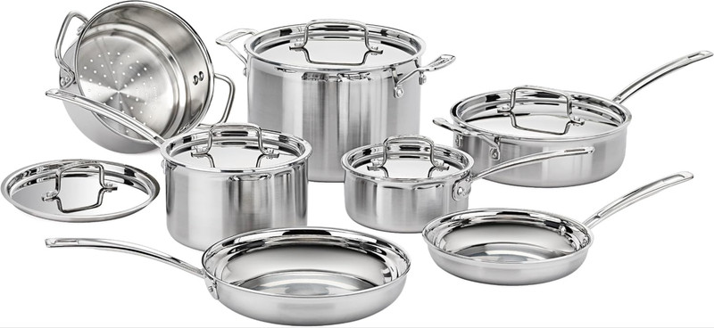 Cuisinart MultiClad Pro Stainless Steel Cookware - Highly rated Buy It For Life recommendation