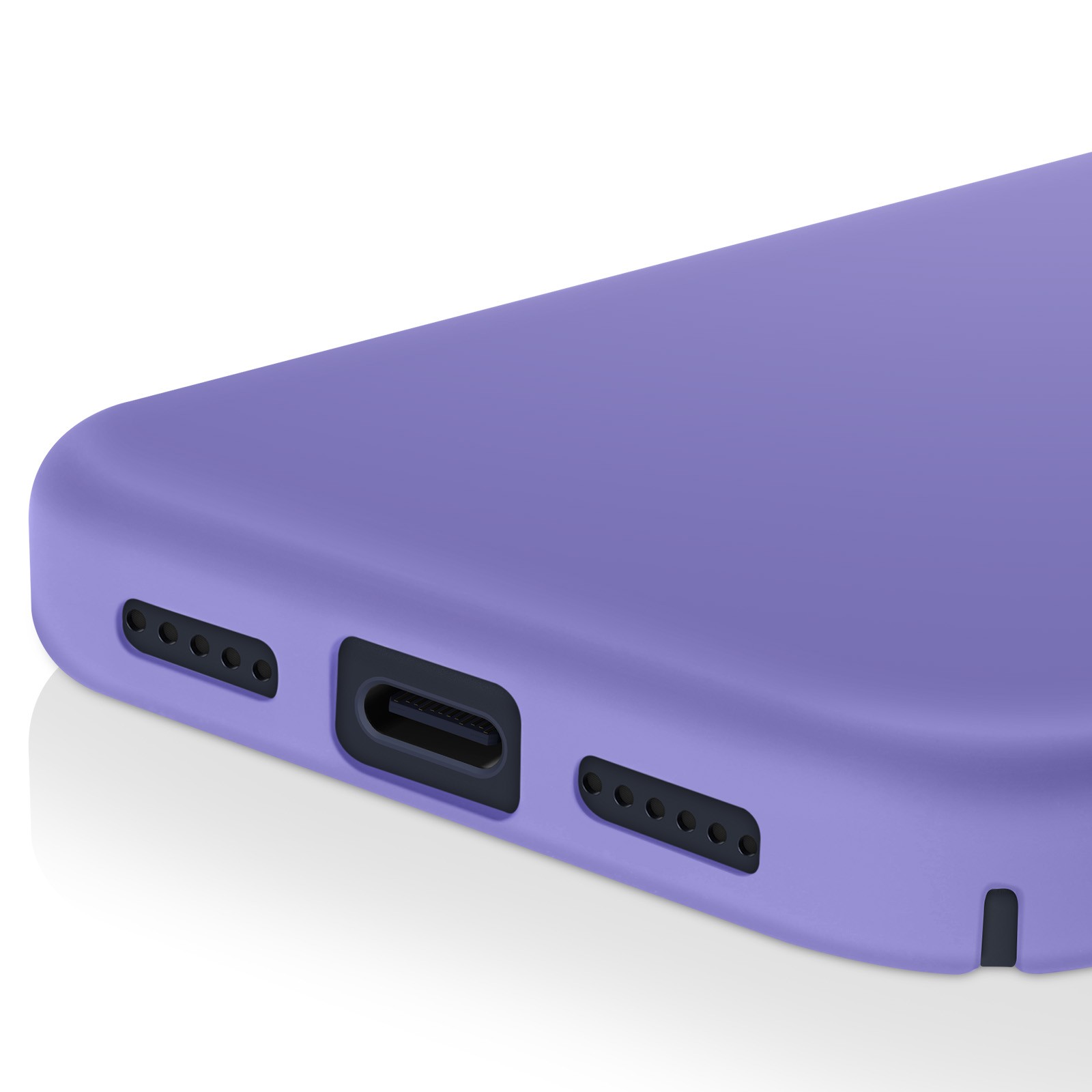 Coque silicone premium iPhone 17 Pro Max violet SmoothGrip - 3