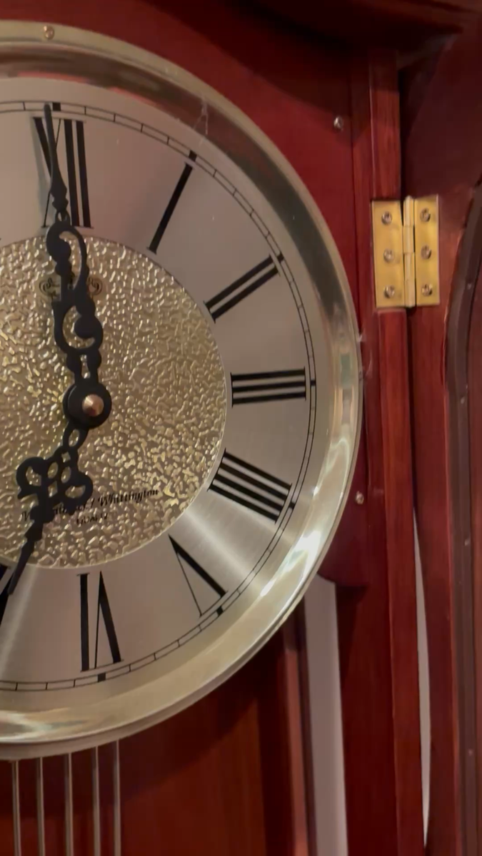 Westminster Whittington Seiko Quartz Pendulum Wooden Wall Clock