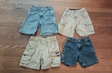 Mixed Lot Of 4 Pair Sz 4/4T OshKosh Children's Place Wrangler Boys Jeans Shorts