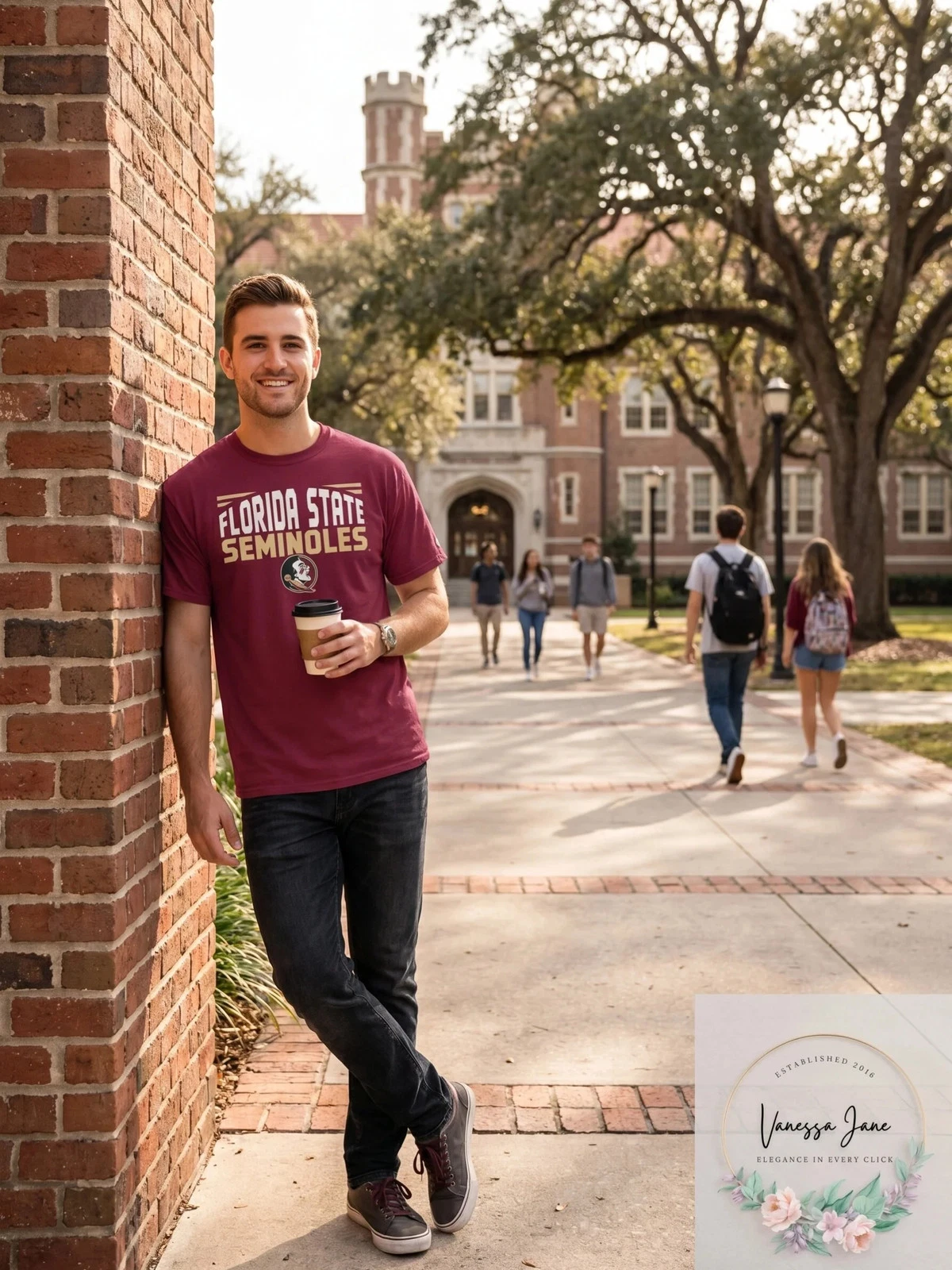 Champion Florida State Seminoles Mens Push Ahead Short sleeve T-Shirt, Size XL