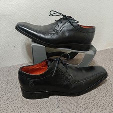 Jeff Banks Black Prince Leather Shoes Formal Shoes Size Uk 6 