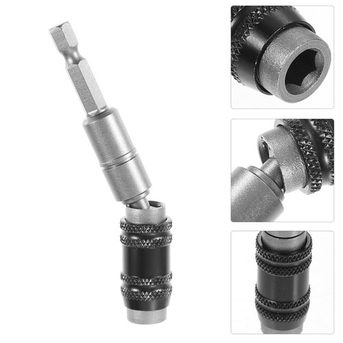 2 Pcs Electric Drill Driver Extension Rod Locking Bit Holder Extended - Picture 11 of 11