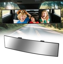 Rear View Mirror, Chrome Anti-glare Panoramic Rear Mirrors Universal 14 Inch 1
