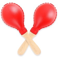 Maracas Hand Percussion Rattles Sand Hammer Percussion Instrument Red Profess...