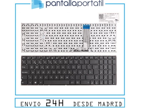 teclado para portatil ASUS X556U SERIES español sin marco negro DD_MD repuesto - Imagen 1 de 1