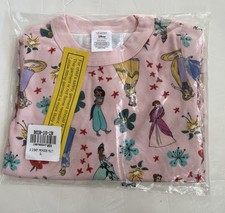 NWT Hanna Andersson Disney Princess Organic Short John Pajamas Size 130 US8 
