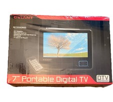 Eviant T7 7" Portable LCD Digital TV AC Adaptor Remote Control New Sealed DTV