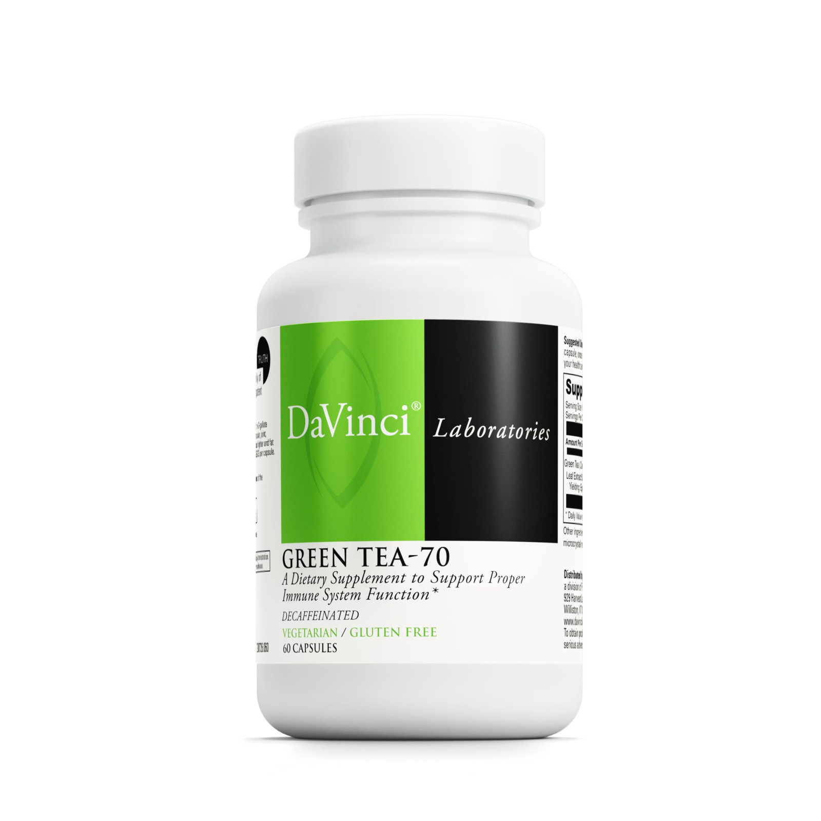 DaVinci Labs Green Tea-70 Immune, Heart & Cholesterol Suppor