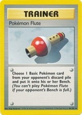 86/102 POKEMON BASE SET UNLIMITED POKEMON FLUTE UNCOMMON NEAR MINT