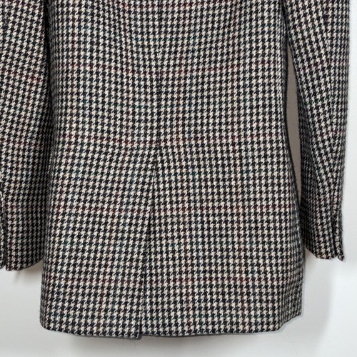 Chaqueta Blazer Ralph Lauren Mujer 6 Lana Pata de Gallo De Colección EE. UU. Marrón Ecuestre - Imagen 9 de 12
