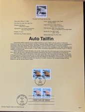 USPS Souvenir Page 2908 2907 Auto Tailfin Presorted First Class Card 