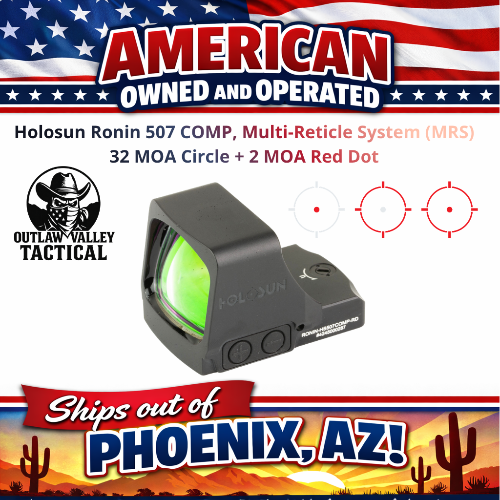 Holosun Ronin 507 COMP, Multi-Reticle System (MRS) 32 MOA Circle +