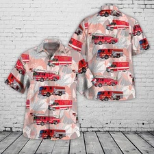 Tewksbury Massachusetts Tewksbury Fire Department Hawaiian Shirt