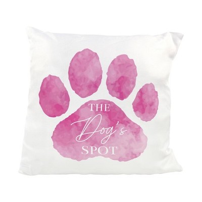 Rosa Pfotenabdruck Hundekissen - The Dogs Spot Soft Dekokissen Deko Geschenk