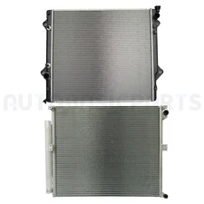 Aluminum Radiator & AC Condenser Cooling Kit For 2003-2009 Toyota 4Runner 4L V6