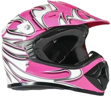 Medium Pink Youth Motocross Helmet DOT ATV UTV OffRoad Riding FACTORY SECOND