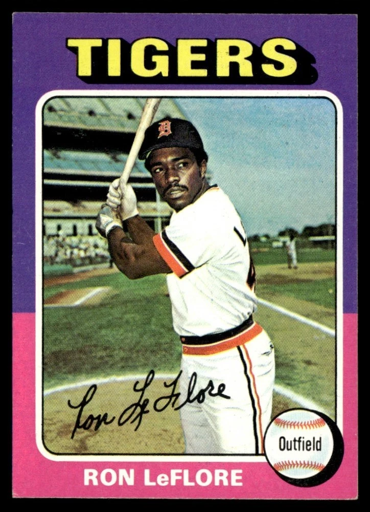 1975 Topps Mini Ron LeFlore - RC Detroit Tigers #628