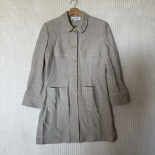 St. John Collection Longline Knit Jacket Women’s Size 8 Pockets