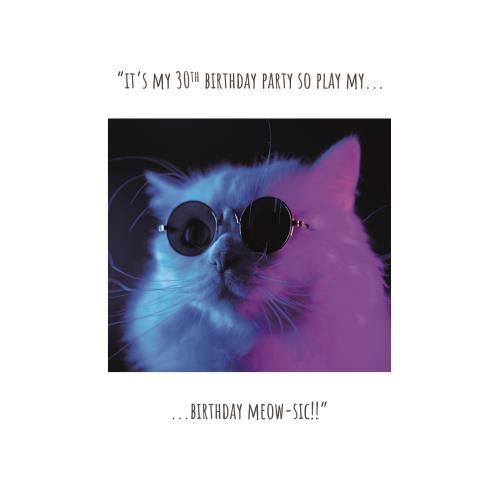 30Th Bday card ,Click, Like & Share, My Party, Happy 30th Birthday card