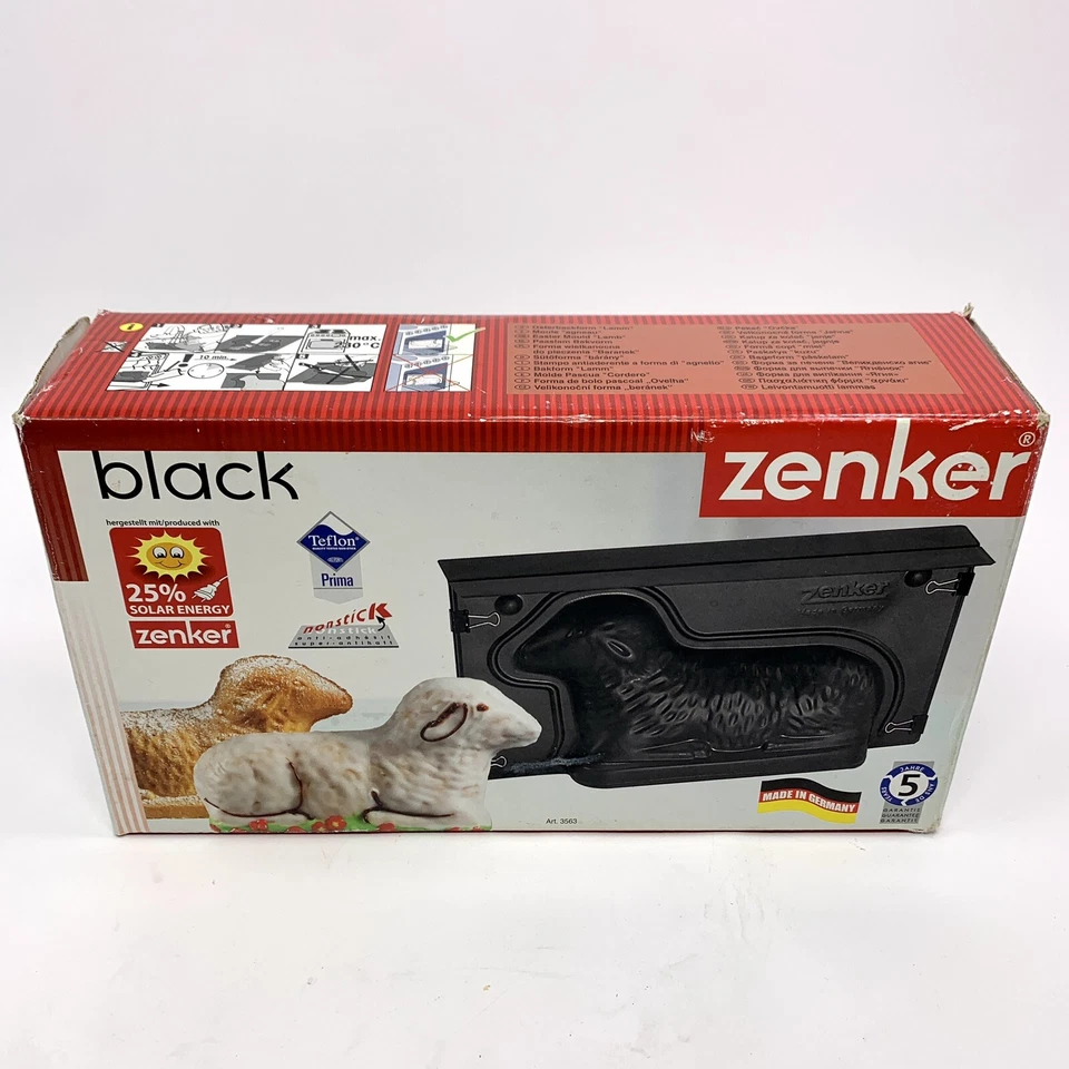 Zenker Lying Lamb Baking Pan Mold 1 L Easter 3D Cake Spring Made Germany *READ* - Image 2 of 4
