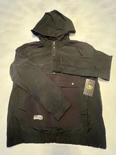 Athletic Works Black Nylon Zipper Boys Jacket Size L 10-12
