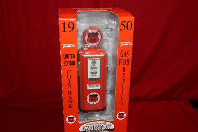 GEARBOX Tokheim 1950's Phillips 66 Gas Pump! Coin Bank, MINT IN