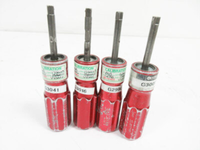 LOT OF 4 MHH ENGINEERING CO TORQUE DRIVER 1/4''