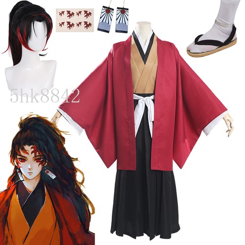 Demon Slayer Cosplay Kimetsu no Yaiba Tsugikuni Yoriichi Costume Kimono Suit - Picture 17 of 18