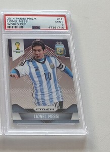 Panini Prizm World Cup 2014 Lionel Messi #12 PSA 9