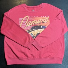 Women  s / Ladies XL Chevrolet Camaro Detroit Power Pullover Crewneck Sweatshirt