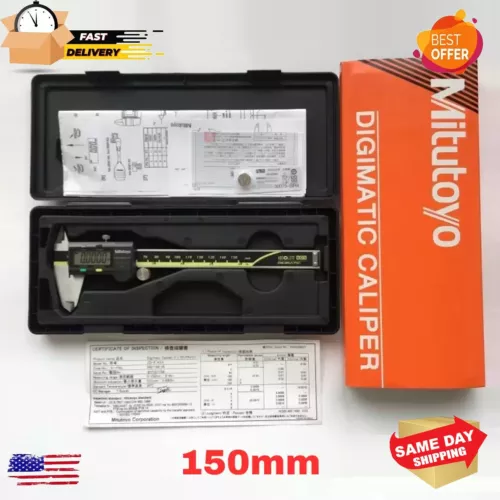 Mitutoyo Japan 500-196-30 Absolute Digital Vernier Caliper 150mm/6" Digimatic
