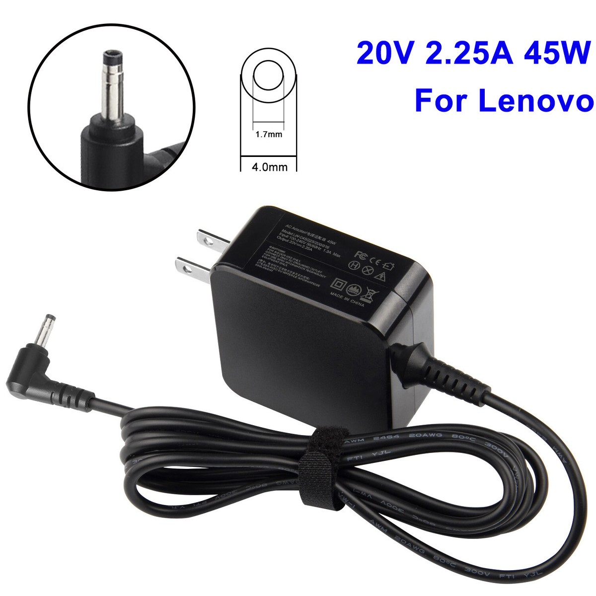 For Lenovo Ideapad 110-15ISK, 110-15IBR AC Wall Power
