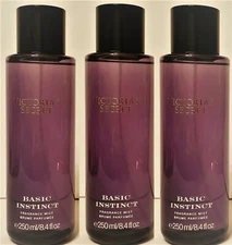 3-PACK Victoria's Secret BASIC INSTINCT Fragrance Body Mist 8.4 fl oz BRAND NEW