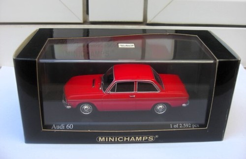 Audi 60 sedan 1970 red Minichamps 400011300 MIB 1:43 50 80 100 200 V8 A8 V RARE - Imagen 4 de 4