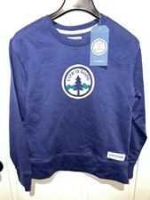 LIFE IS GOOD Women's Crew Neck L/S Pullover SweatShirt Outdoors Navy XS NWT