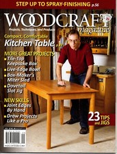 Woodcraft Magazine August/September 2012 Compact Comfortable Kitchen Table
