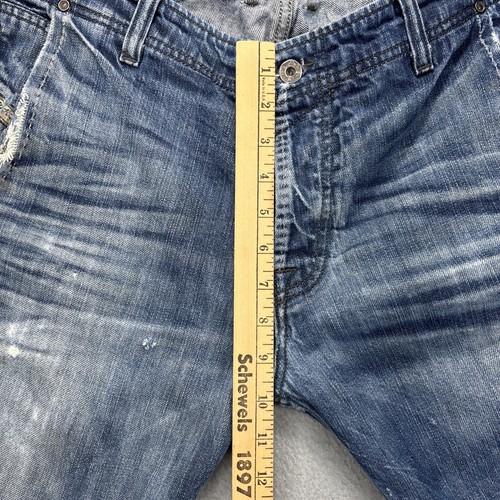 Diesel Jeans Mens 33x34 Revick Button Fly grunge distressed grunge Made in Italy - Picture 11 of 17