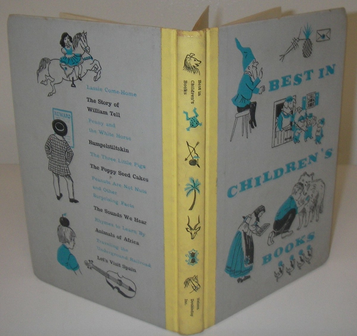 Best in children's book アンティーク 1958年~11冊 Best in Children's Books 1958 Nelson Doubleday Illustrated