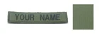 2 Pcs. CUSTOM NAME TEXT NAME TAG MILITARY ARMY GREEN EMBROIDERED PATCH